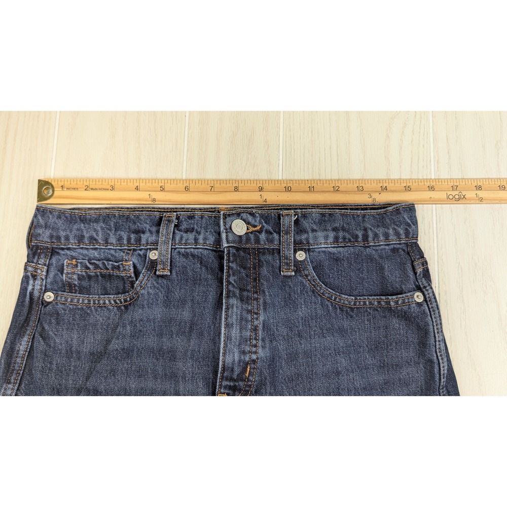 Banana Republic Rigid High Rise Waist Straight Jeans 28/6 Tall Dark Wash Denim - Picture 2 of 9